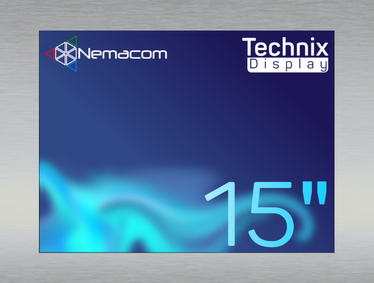 15" Nemacom Industrial Touchscreen Display, VGA/HDMI/DisplayPort - Image 2