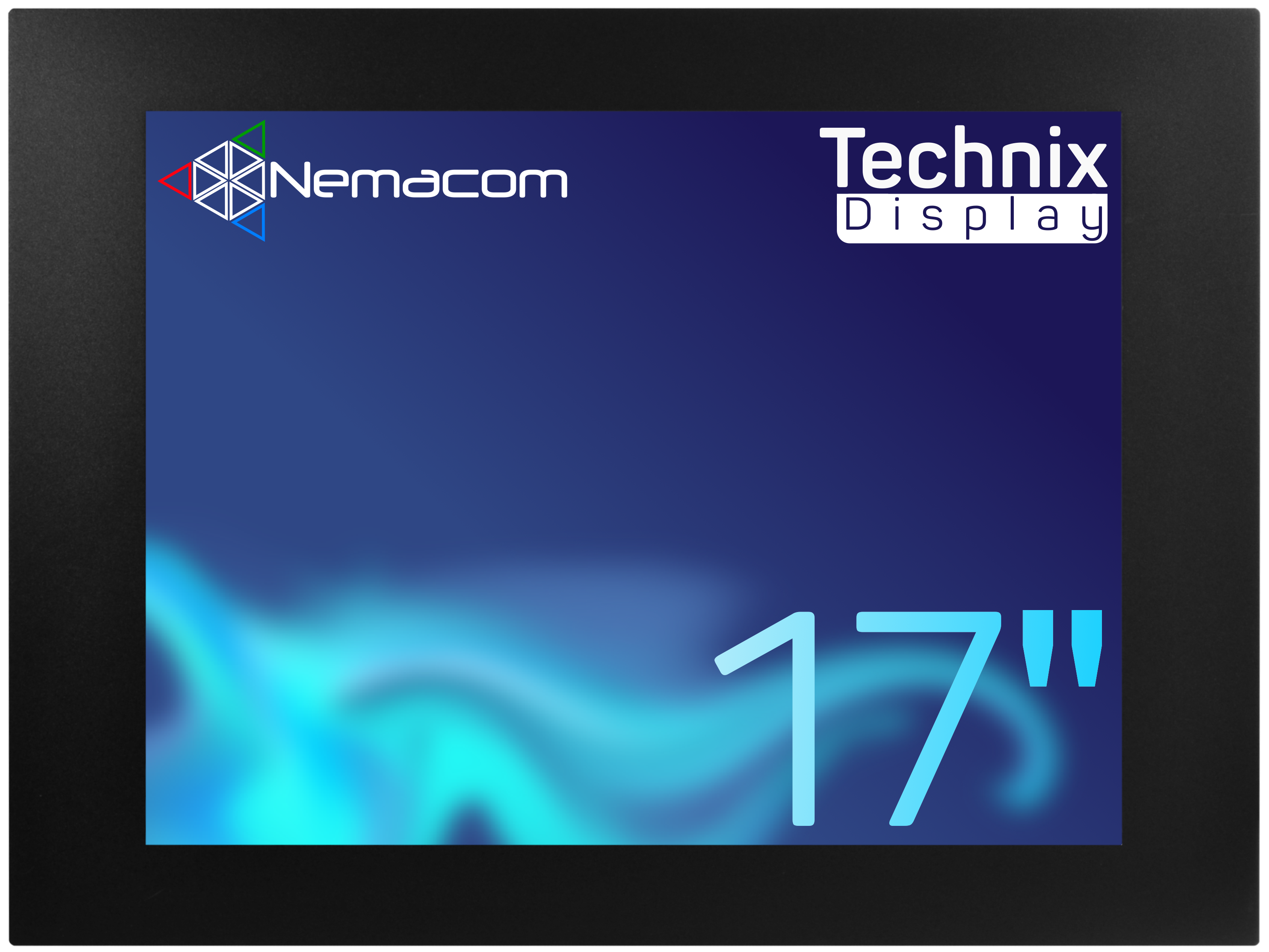 17” Nemacom Industrial Touch Display, VGA/DVI & Composite/S-Video Inputs