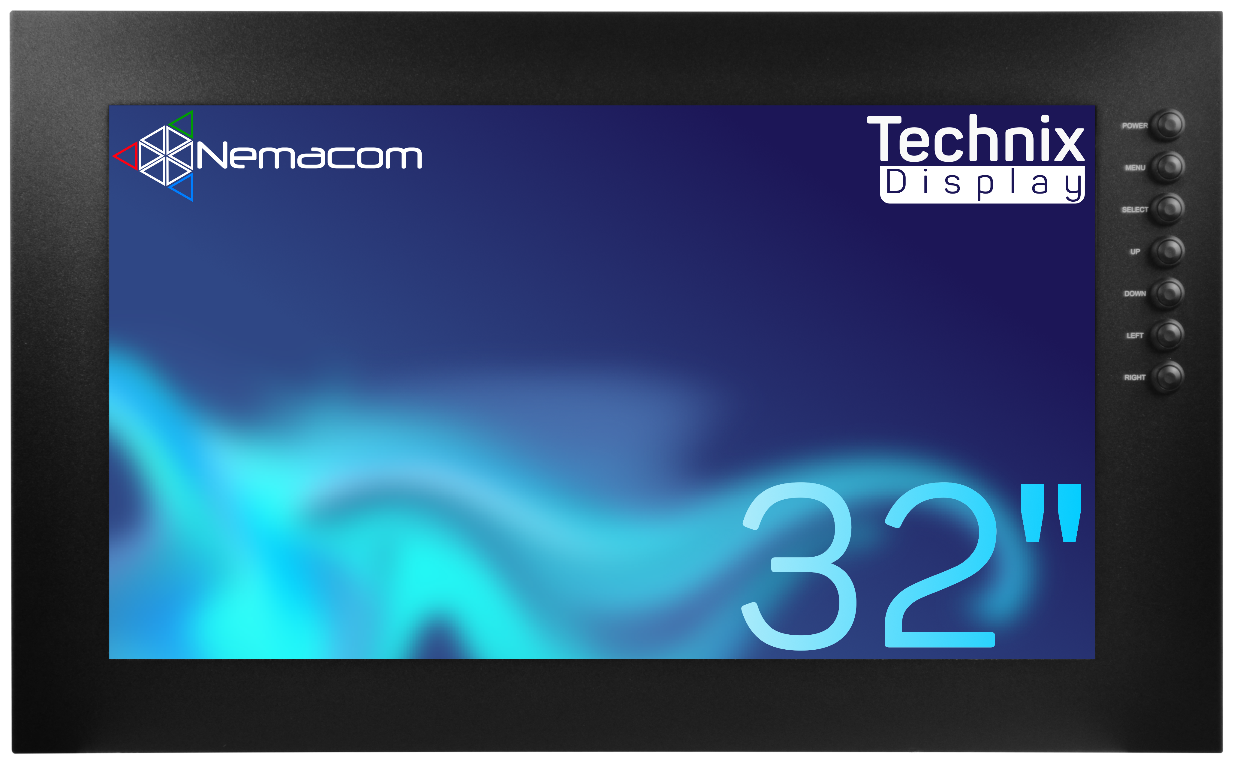 32” Nemacom Industrial Touch Monitor, Full-HD Display, Composite Video